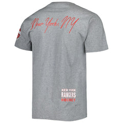 NHL Heather Gray New York Rangers Mitchell & Ness City Collection T-Shirt