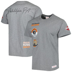 NHL Heather Gray Philadelphia Flyers Mitchell & Ness City Collection T-Shirt