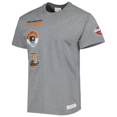 NHL Heather Gray Philadelphia Flyers Mitchell & Ness City Collection T-Shirt