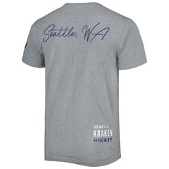 NHL Heather Gray Seattle Kraken Mitchell & Ness City Collection T-Shirt