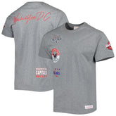 NHL Heather Gray Washington Capitals Mitchell & Ness City Collection T-Shirt