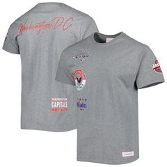 NHL Heather Gray Washington Capitals Mitchell & Ness City Collection T-Shirt