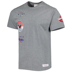 NHL Heather Gray Washington Capitals Mitchell & Ness City Collection T-Shirt
