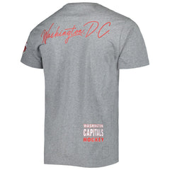 NHL Heather Gray Washington Capitals Mitchell & Ness City Collection T-Shirt