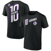 NBA Domantas Sabonis Sacramento Kings Full-Court Press Name & Number T-Shirt