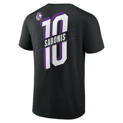 NBA Domantas Sabonis Sacramento Kings Full-Court Press Name & Number T-Shirt