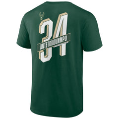 NBA Giannis Antetokounmpo Milwaukee Bucks Full-Court Press Name & Number T-Shirt
