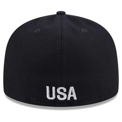USMNT New Era Text 59FIFTY Fitted Hat - New Era Navy