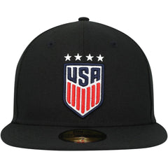 USWNT New Era Team Basic 59FIFTY Fitted Hat - New Era Black