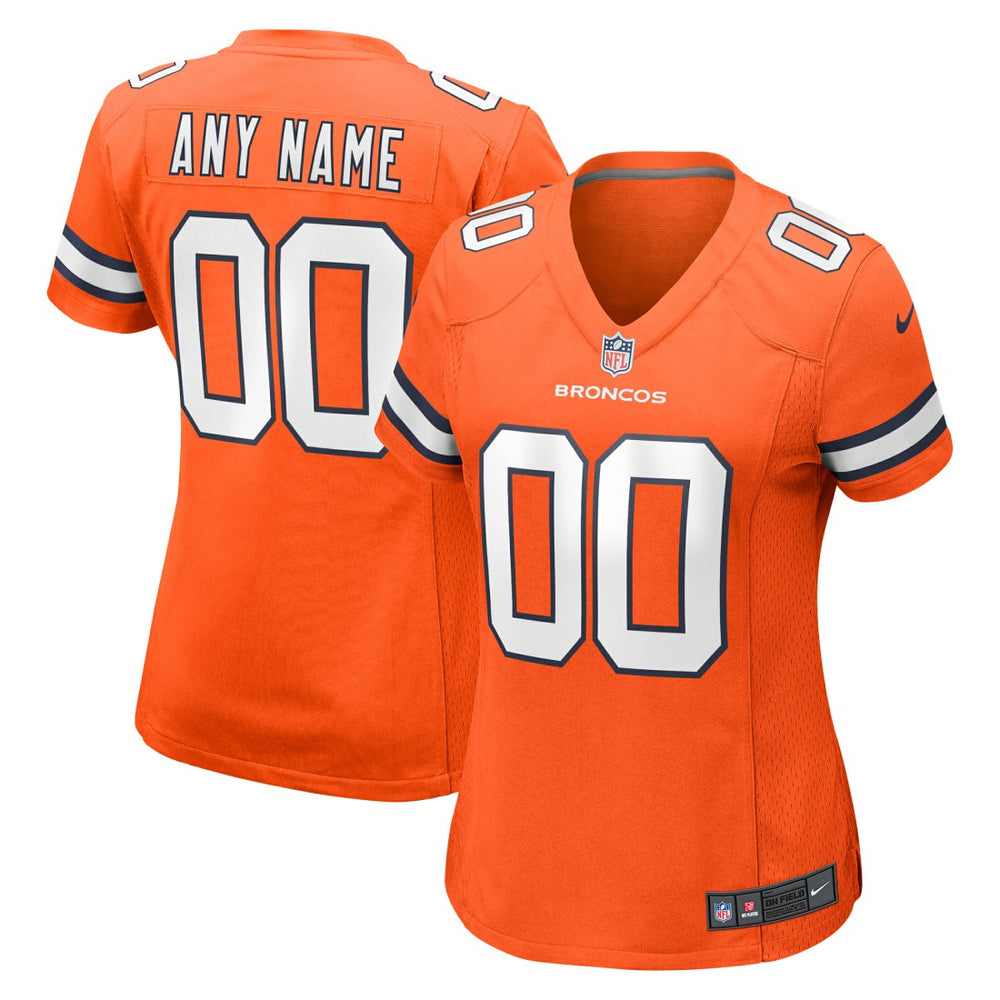 Women's Alternate Custom Game Jersey - Denver Broncos