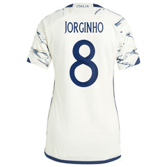 Jorginho Italy National Team Women's 2023 Away Replica Jersey - Adidas White