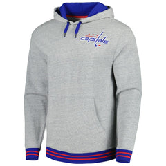 NHL Heather Gray Washington Capitals Mitchell & Ness Classic French Terry Pullover Hoodie