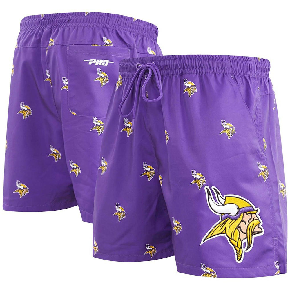 Pro Standard Allover Print Mini Logo Shorts - Minnesota Vikings