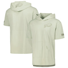 Pro Standard Neutrals Short Sleeve Pullover Hoodie - Buffalo Bills