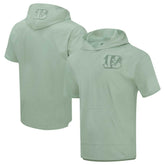 Pro Standard Neutrals Short Sleeve Pullover Hoodie - Cincinnati Bengals