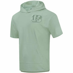 Pro Standard Neutrals Short Sleeve Pullover Hoodie - Cincinnati Bengals
