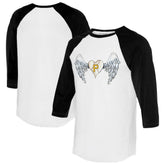 MLB Pittsburgh Pirates Tiny Turnip Women's Angel Wings 3/4-Sleeve Raglan T-Shirt