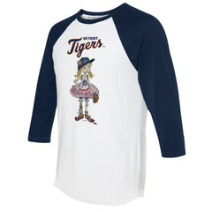 MLB Detroit Tigers Tiny Turnip Women's Babes 3/4-Sleeve Raglan T-Shirt