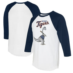 MLB Detroit Tigers Tiny Turnip Women's Bronto 3/4-Sleeve Raglan T-Shirt