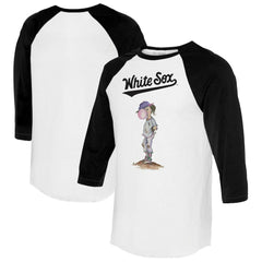 MLB Chicago White Sox Tiny Turnip Women's Bubbles 3/4-Sleeve Raglan T-Shirt