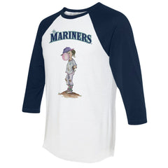 MLB Seattle Mariners Tiny Turnip Women's Bubbles 3/4-Sleeve Raglan T-Shirt