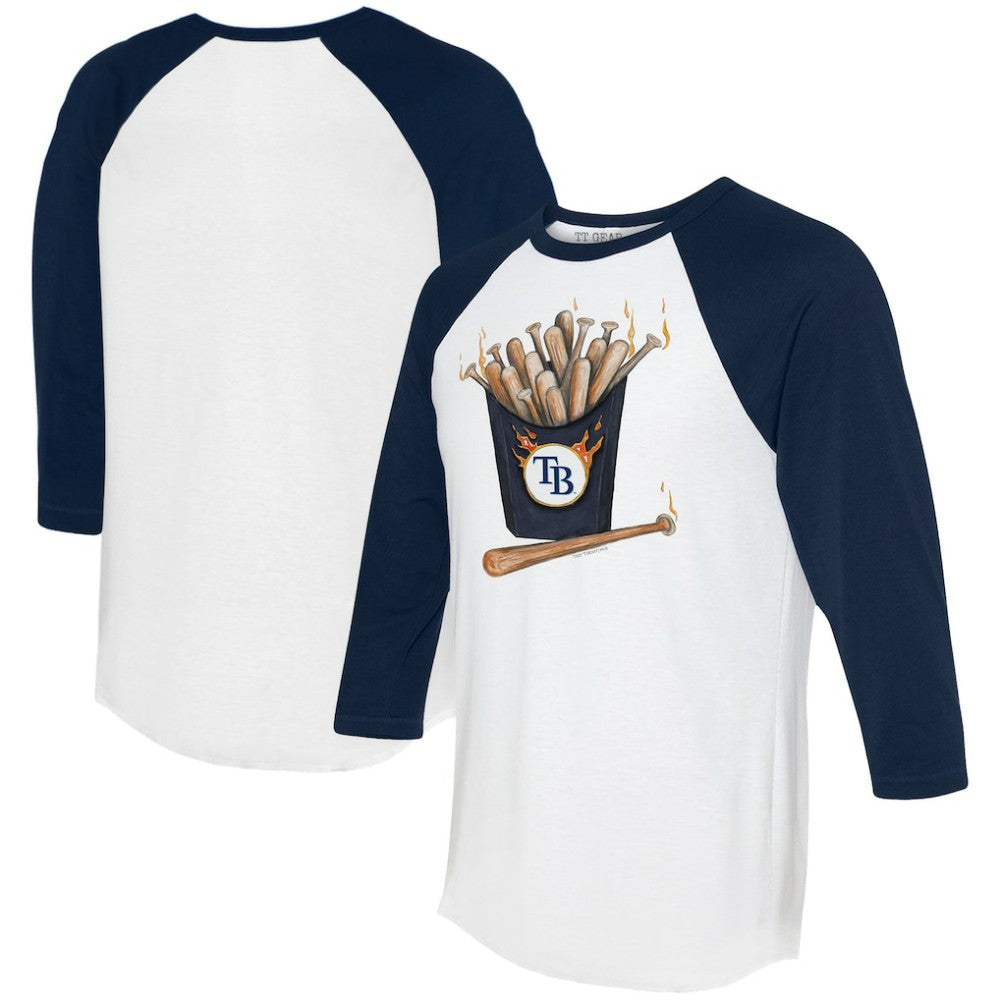 MLB Tampa Bay Rays Tiny Turnip Women's Hot Bats 3/4-Sleeve Raglan T-Shirt