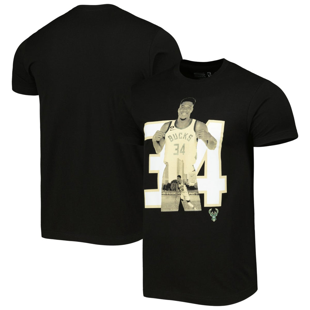 NBA Giannis Antetokounmpo Milwaukee Bucks Stadium Essentials Player Metro T-Shirt