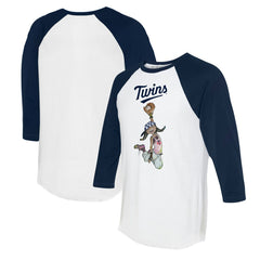 MLB Minnesota Twins Tiny Turnip Women's Jada 3/4-Sleeve Raglan T-Shirt