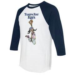 MLB Tampa Bay Rays Tiny Turnip Women's Jada 3/4-Sleeve Raglan T-Shirt