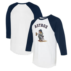 MLB Houston Astros Tiny Turnip Women's Kate 3/4-Sleeve Raglan T-Shirt