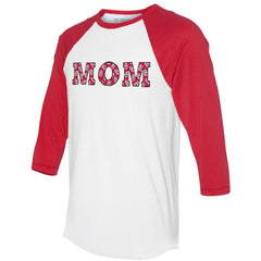 MLB St. Louis Cardinals Tiny Turnip Women's Logo Mom 3/4-Sleeve Raglan T-Shirt