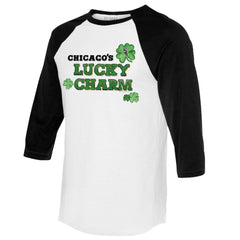 MLB Chicago White Sox Tiny Turnip Women's Lucky Charm 3/4-Sleeve Raglan T-Shirt