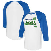 MLB Chicago Cubs Tiny Turnip Women's Lucky Charm 3/4-Sleeve Raglan T-Shirt