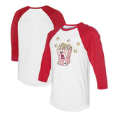 MLB St. Louis Cardinals Tiny Turnip Women's Popcorn 3/4-Sleeve Raglan T-Shirt