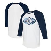 MLB Tampa Bay Rays Tiny Turnip Women's Prism Arrows 3/4-Sleeve Raglan T-Shirt