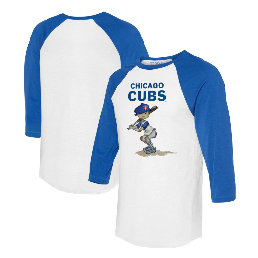 MLB Chicago Cubs Tiny Turnip Women's Slugger 3/4-Sleeve Raglan T-Shirt