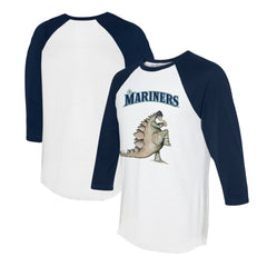 MLB Seattle Mariners Tiny Turnip Unisex Stega 3/4-Sleeve Raglan T-Shirt