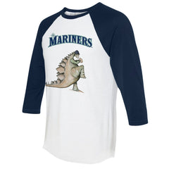 MLB Seattle Mariners Tiny Turnip Unisex Stega 3/4-Sleeve Raglan T-Shirt