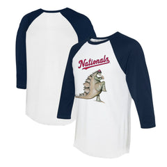 MLB Washington Nationals Tiny Turnip Unisex Stega 3/4-Sleeve Raglan T-Shirt