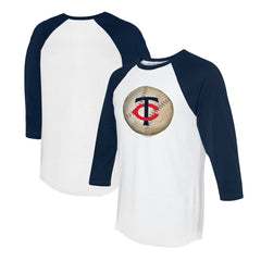 MLB Minnesota Twins Tiny Turnip Unisex Stitched Baseball 3/4-Sleeve Raglan T-Shirt