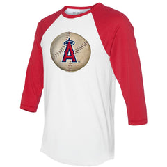MLB Los Angeles Angels Tiny Turnip Unisex Stitched Baseball 3/4-Sleeve Raglan T-Shirt