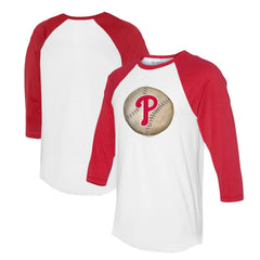 MLB Philadelphia Phillies Tiny Turnip Unisex Stitched Baseball 3/4-Sleeve Raglan T-Shirt