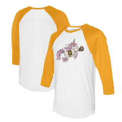 MLB San Diego Padres Tiny Turnip Unisex Unicorn 3/4-Sleeve Raglan T-Shirt