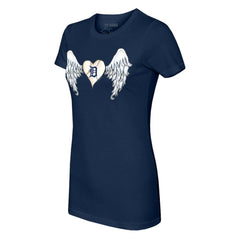 MLB Detroit Tigers Tiny Turnip Women's Angel Wings T-Shirt