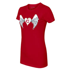 MLB Cincinnati Reds Tiny Turnip Women's Angel Wings T-Shirt
