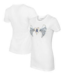 MLB Detroit Tigers Tiny Turnip Women's Angel Wings T-Shirt