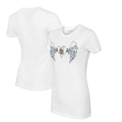 MLB San Diego Padres Tiny Turnip Women's Angel Wings T-Shirt