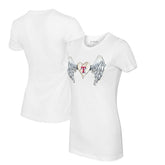 MLB Texas Rangers Tiny Turnip Women's Angel Wings T-Shirt