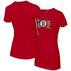 MLB Boston Red Sox Tiny Turnip Women's Baseball Flag T-Shirt