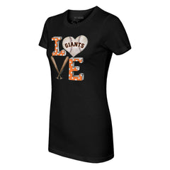 MLB San Francisco Giants Tiny Turnip Women's Baseball Love T-Shirt